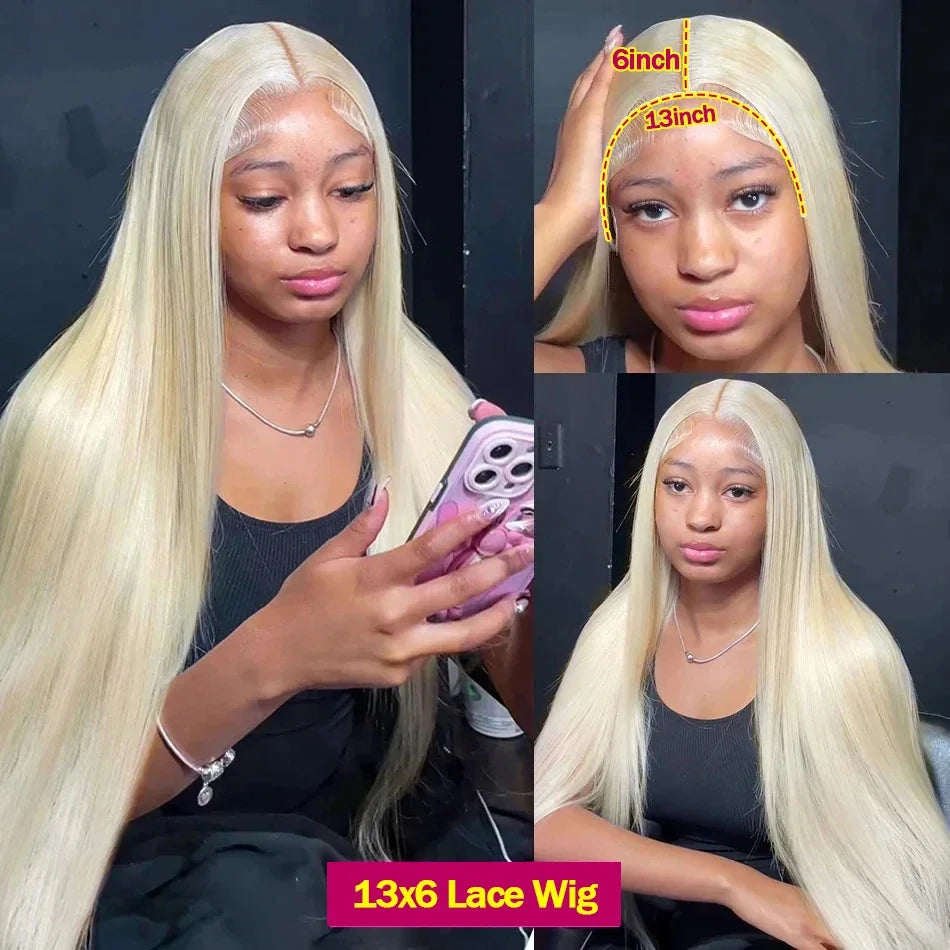 Blonde Wig Straight 613 Hd Lace Frontal Wig 13X6 13X4 Transparent Brazilian Straight Lace Front Wigs 30 Inch 100% Human Hair