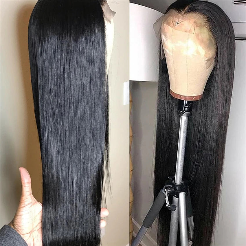 13x6 HD Lace Frontal Wig 13x4 Lace Front Human Hair Wigs Lemoda Remy Wig For Women 34 32 Inch Straight Transparent Lace Wig