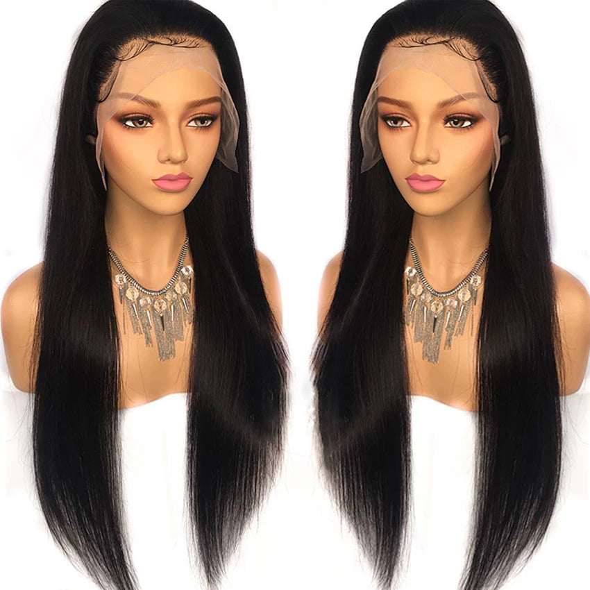 13x6 HD Lace Frontal Wig 13x4 Lace Front Human Hair Wigs Lemoda Remy Wig For Women 34 32 Inch Straight Transparent Lace Wig