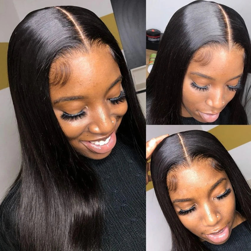 13x6 HD Lace Frontal Wig 13x4 Lace Front Human Hair Wigs Lemoda Remy Wig For Women 34 32 Inch Straight Transparent Lace Wig