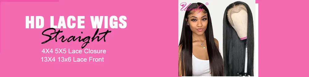 200 Density 13x4 13x6 HD Lace Frontal Human Hair Wigs Straight 360 Lace Frontal Wig PrePlucked 5x5 Closure Lace Wig Remy Hair