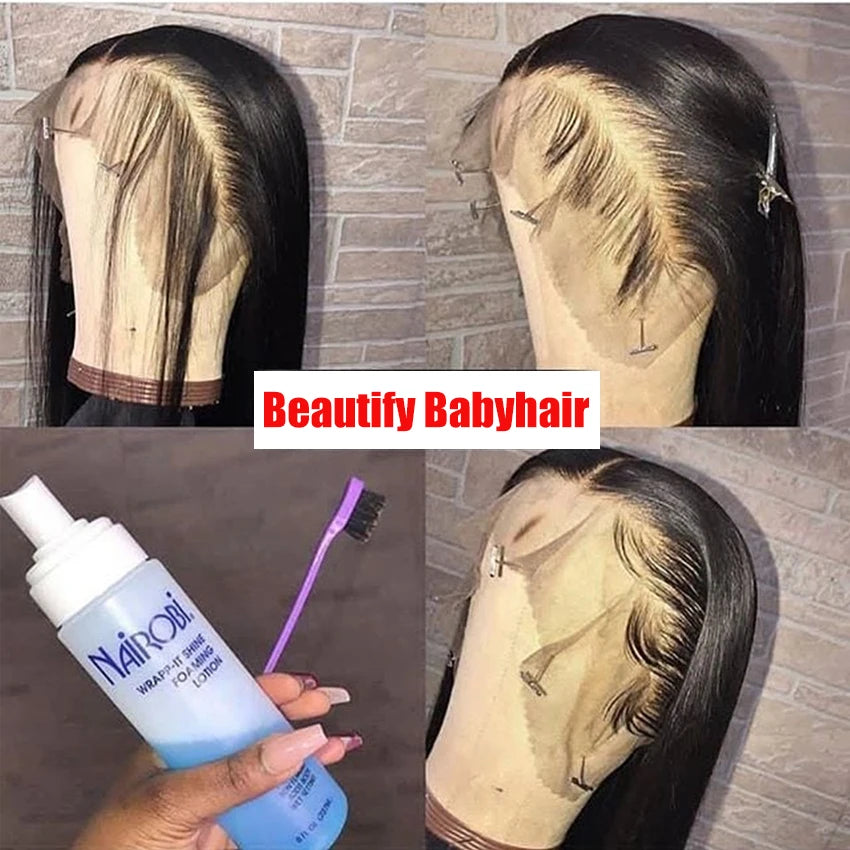13x6 HD Lace Frontal Wig 13x4 Lace Front Human Hair Wigs Lemoda Remy Wig For Women 34 32 Inch Straight Transparent Lace Wig