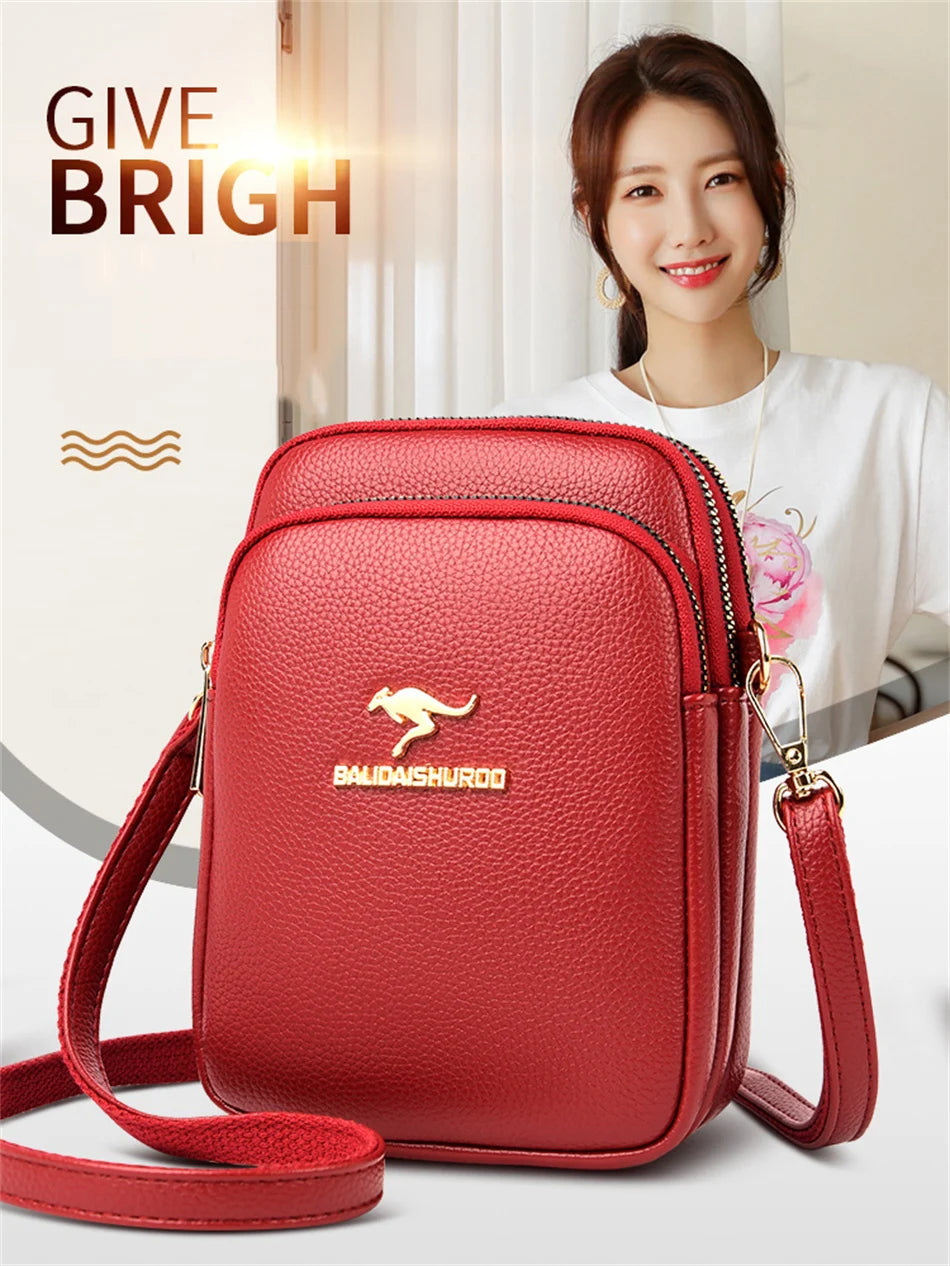 High Quality Leather Elegnat Female Shell Bag Purses Handbags Luxury Designer Shoulder Crossbody Messenger Bags Women Wallet Sac