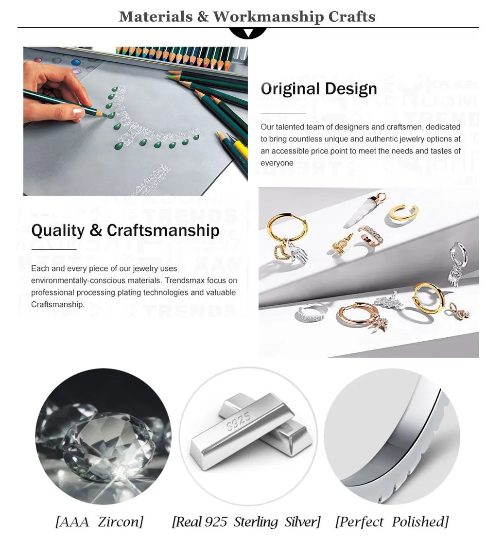 ANDYWEN 925 Sterling Silver Gold Plain 5mm 6mm 7mm 8mm 9mm 10mm Huggies Piercing Clips Hoop Luxury Clips Pendiente Loops Earring