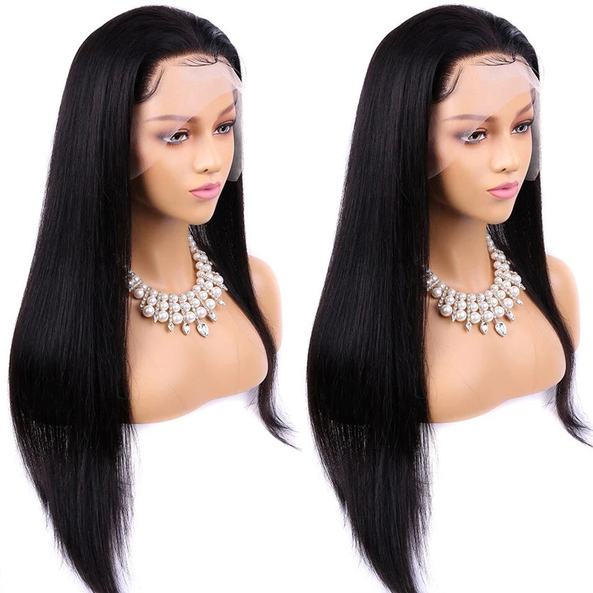 13x6 HD Lace Frontal Wig 13x4 Lace Front Human Hair Wigs Lemoda Remy Wig For Women 34 32 Inch Straight Transparent Lace Wig