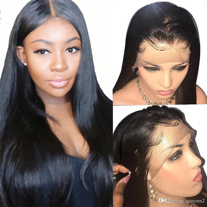 13x6 HD Lace Frontal Wig 13x4 Lace Front Human Hair Wigs Lemoda Remy Wig For Women 34 32 Inch Straight Transparent Lace Wig