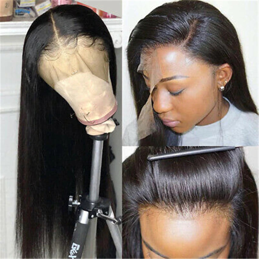 13x6 HD Lace Frontal Wig 13x4 Lace Front Human Hair Wigs Lemoda Remy Wig For Women 34 32 Inch Straight Transparent Lace Wig