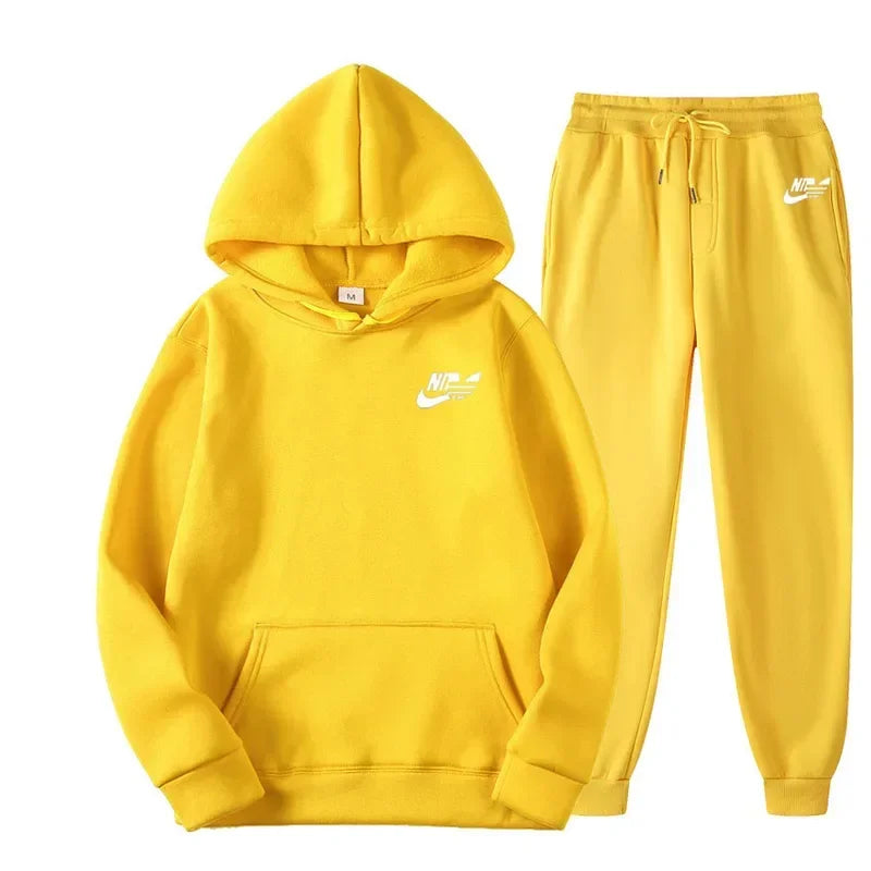 2024 Spring Autumn Men Casual Two Piece Sets Sweatshirts Men Women Street Los Fashion Printed Sports Suit