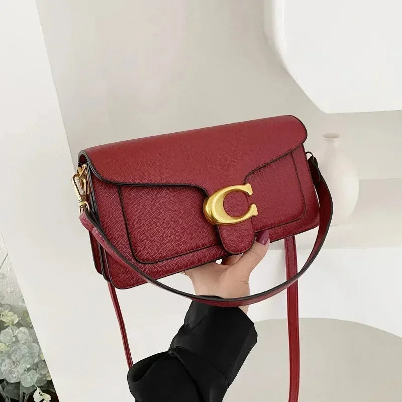 2025New Women's Small SquareBag Stylish Handbag with Exquisite Craftsmanship for Oblique and Shoulder Carry Versatile and Trendy