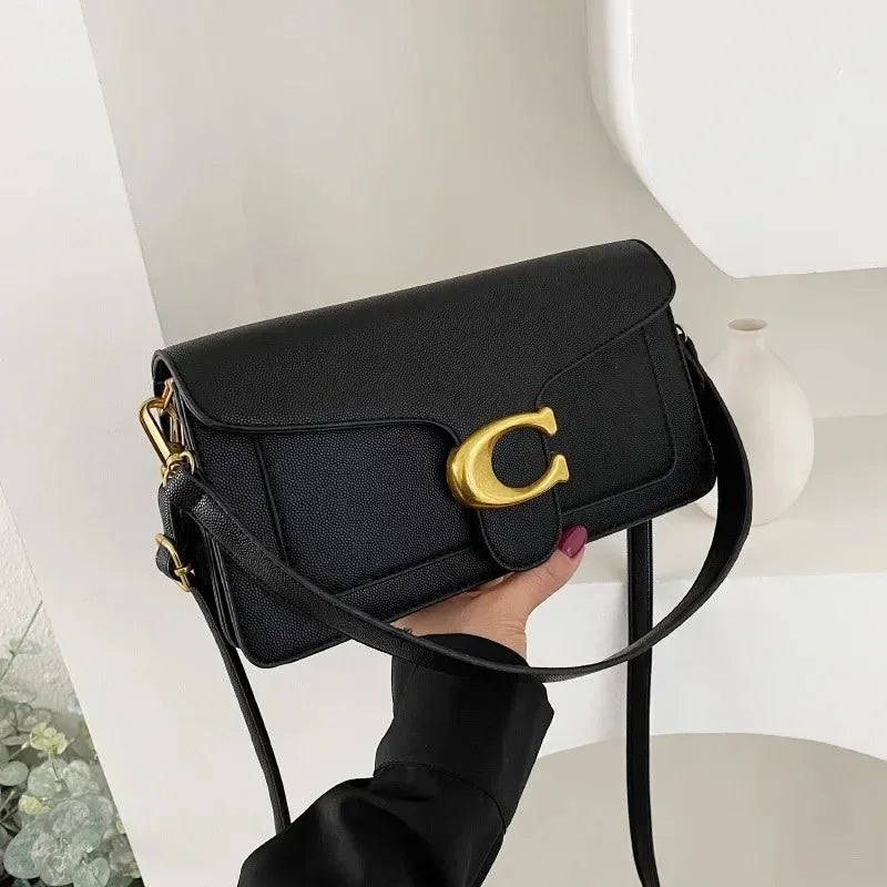 2025New Women's Small SquareBag Stylish Handbag with Exquisite Craftsmanship for Oblique and Shoulder Carry Versatile and Trendy