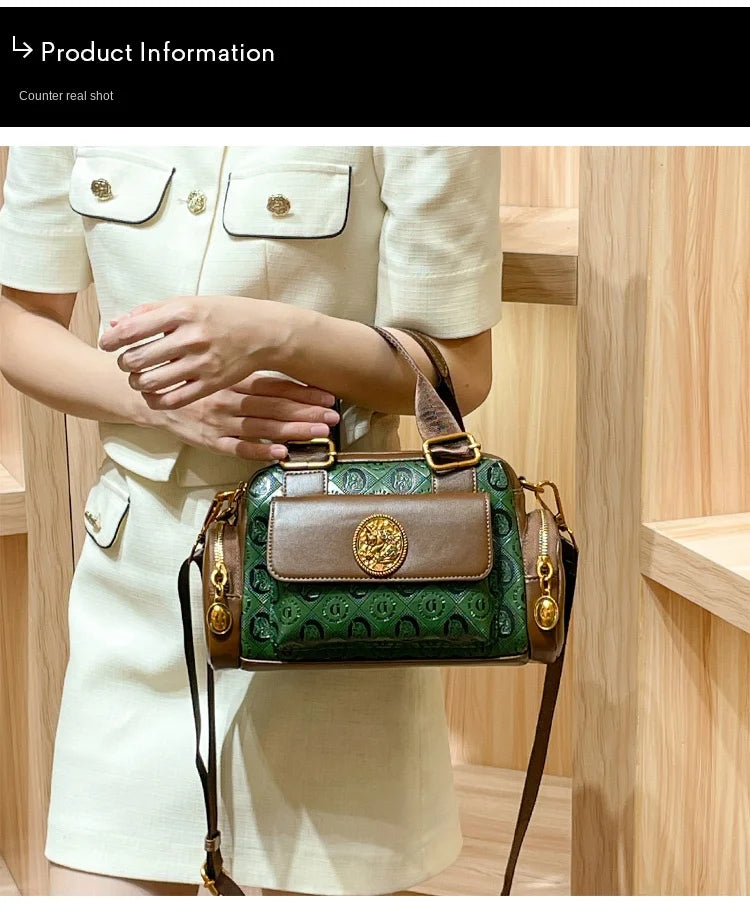 Brand Spring/Summer Boston Women's Bag Handheld Pillow Bag 2025 New High Fashion Single Shoulder Crossbody Bag for Women