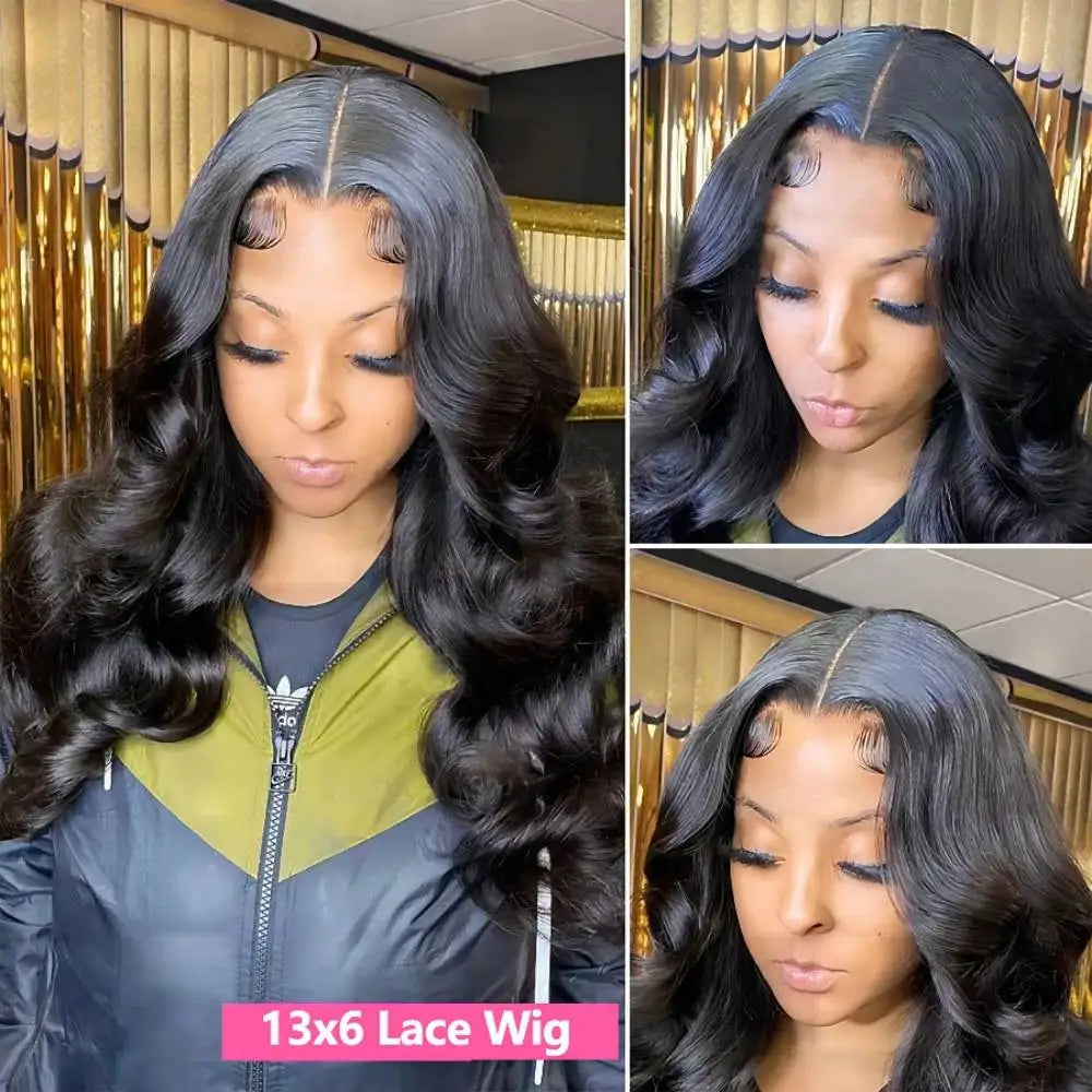 HD Transparent 13x4 13x6 Body Wave Lace Front Wig Pre Plucked 360 Lace Frontal Wig Human Hair Wigs For Women 5x5 Wig 200 Density