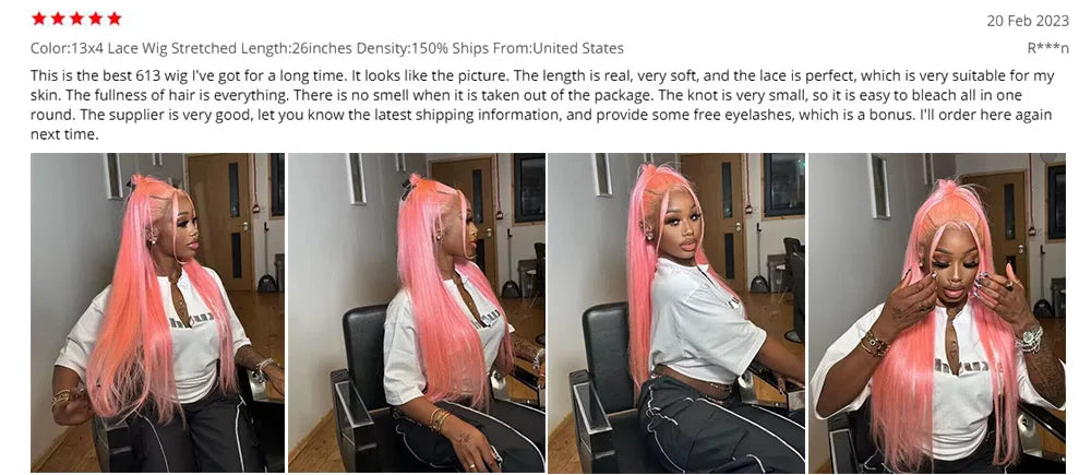 HD Transparent 613 Blonde Straight 13x4 13x6 Lace Front Human Hair Wigs For Women Brazilian Lace Frontal Wig PrePlucked
