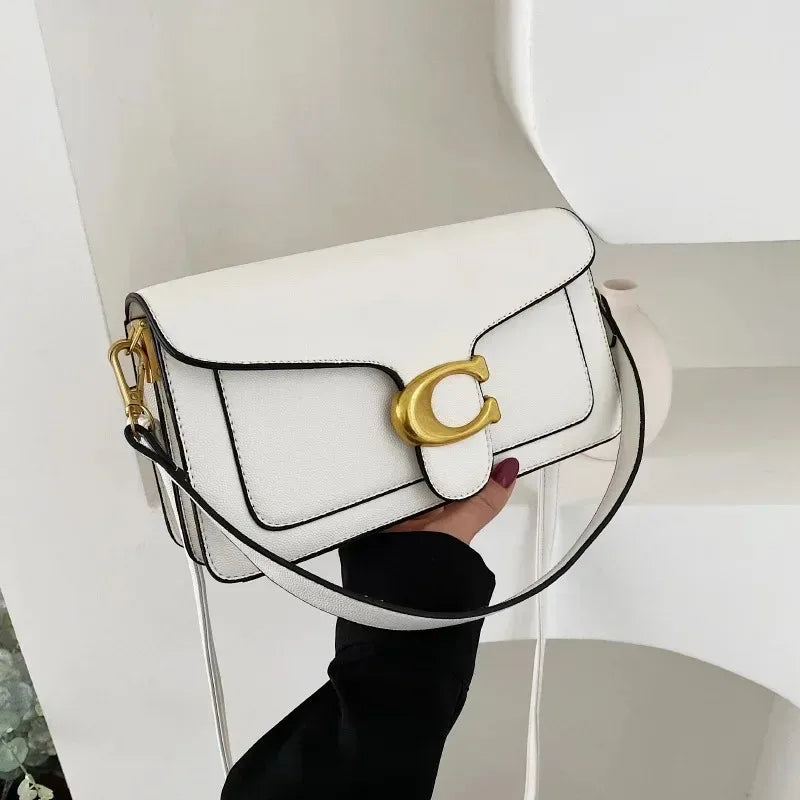 2025New Women's Small SquareBag Stylish Handbag with Exquisite Craftsmanship for Oblique and Shoulder Carry Versatile and Trendy