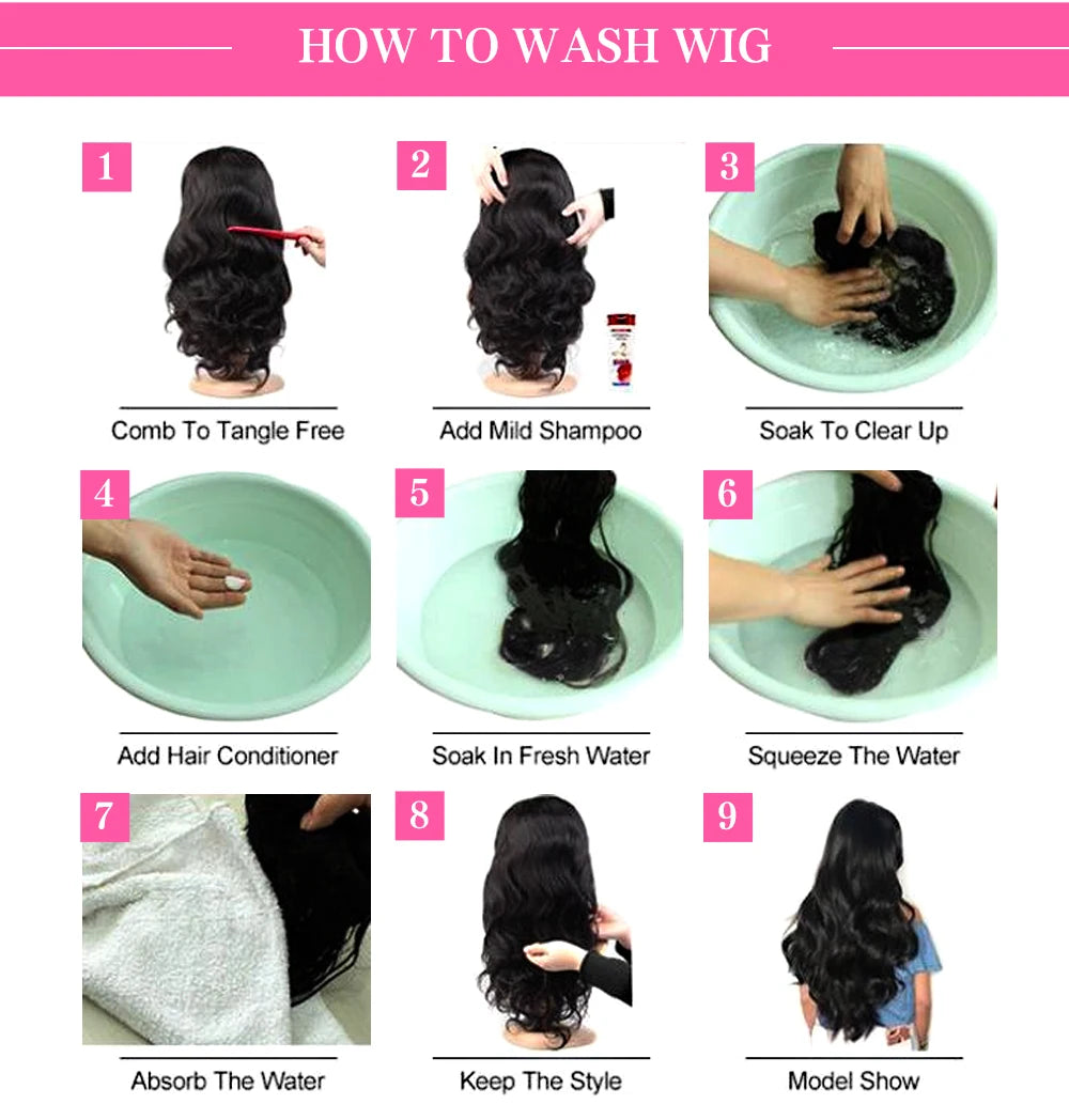 HD Transparent 13x4 13x6 Body Wave Lace Front Wig Pre Plucked 360 Lace Frontal Wig Human Hair Wigs For Women 5x5 Wig 200 Density