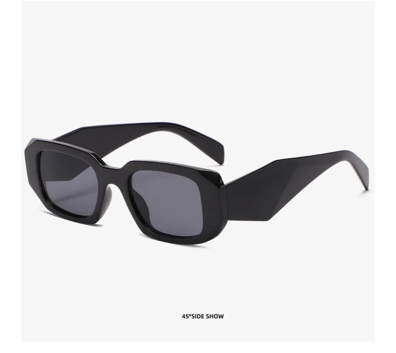 2025 new irregular square frame sunglasses European and American personalized cutting edge wide-leg sunglasses fashionable stree