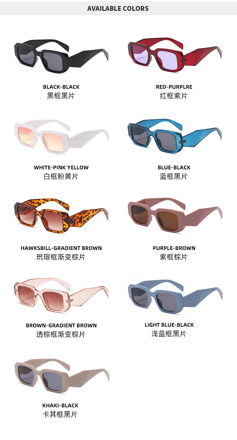 2025 new irregular square frame sunglasses European and American personalized cutting edge wide-leg sunglasses fashionable stree