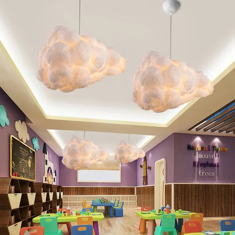 Cloud Cotton Pendant Lamp For Living Room, Bedroom And Dining Room - Creative Room Decoration, Indoor Lighting, Pendant Lamp
