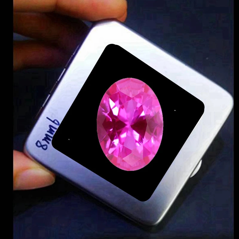 Boxed Premium Natural Pink Ruby Round Cut For Gem Collecting And Jewelry Making VVS Loose Gemstones Various Sizes