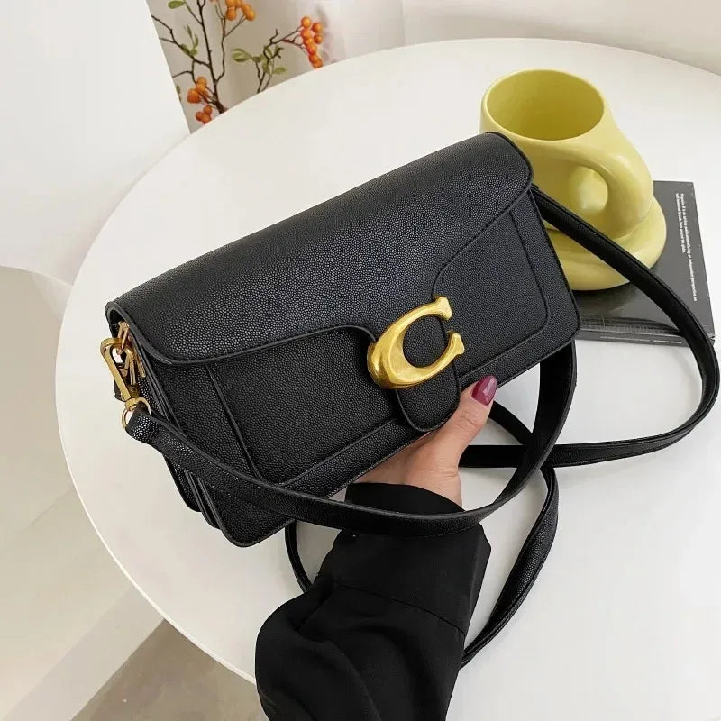 2025New Women's Small SquareBag Stylish Handbag with Exquisite Craftsmanship for Oblique and Shoulder Carry Versatile and Trendy