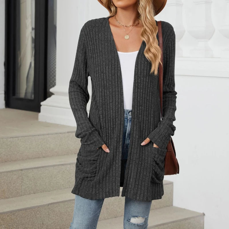 Harajuku Thin Coat Cardigan Women Casual Basic Jacket Fashion Outerwear Jackets Woman Clothes Autumn Streetwear New Ropa Mujer