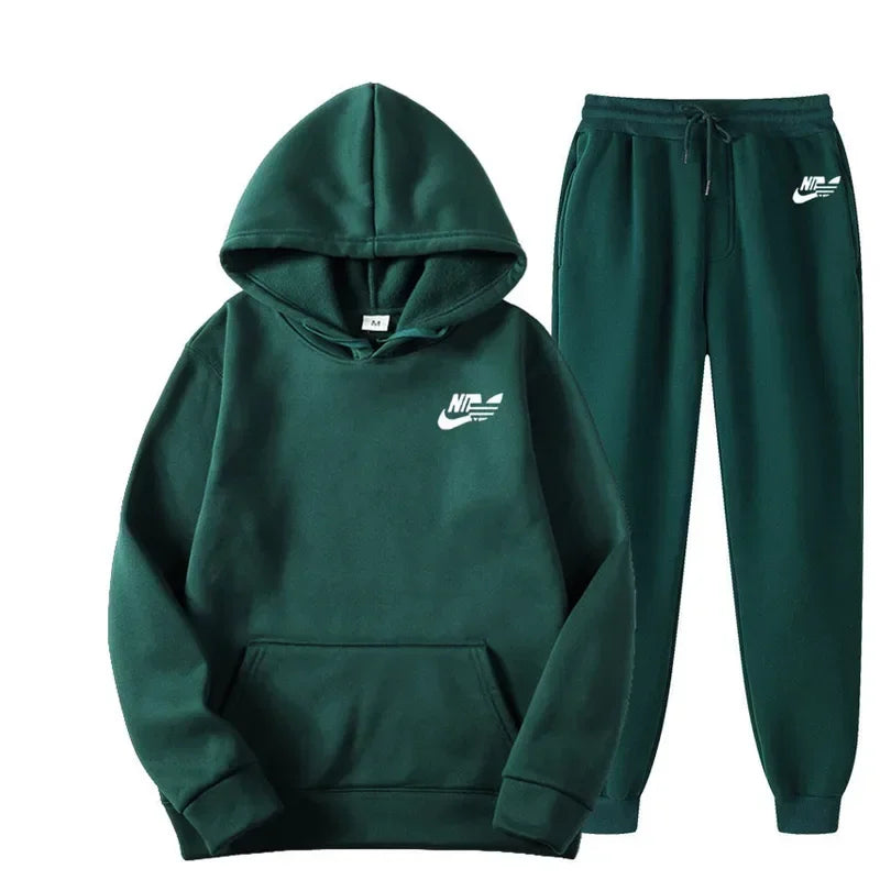 2024 Spring Autumn Men Casual Two Piece Sets Sweatshirts Men Women Street Los Fashion Printed Sports Suit