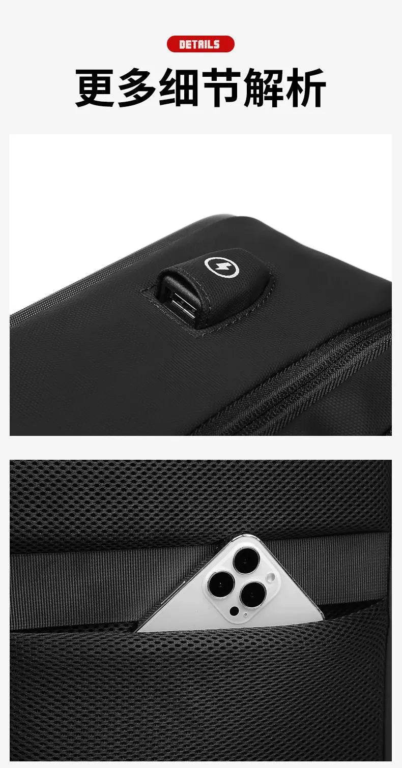 ABS EVA Hard Shell Fashion Multifunction  Series Backpack Men Anti Theft Waterproof Laptop Backpack Business Travel Backpack Hot