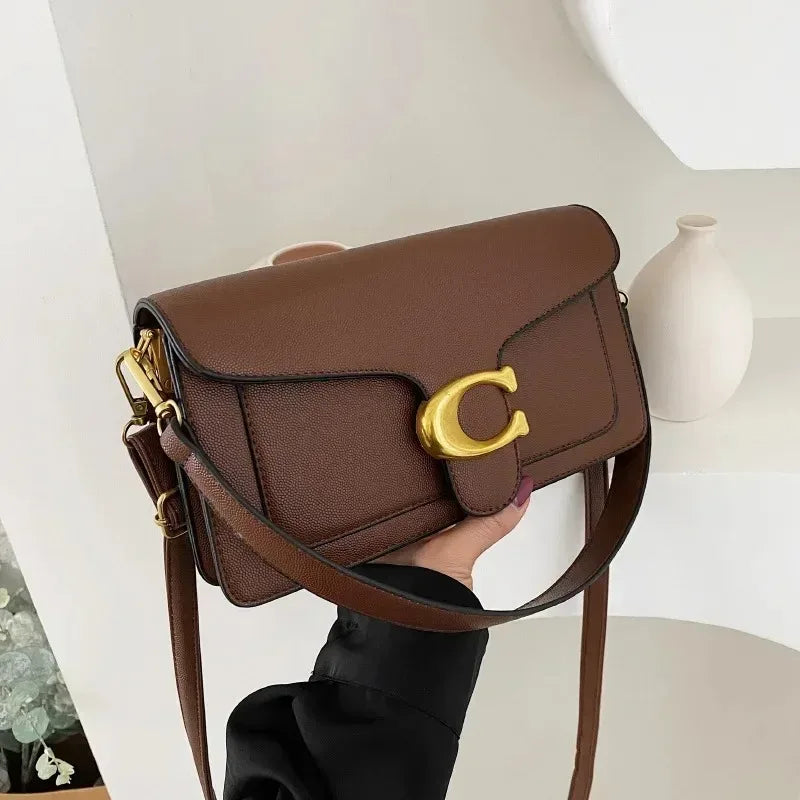 2025New Women's Small SquareBag Stylish Handbag with Exquisite Craftsmanship for Oblique and Shoulder Carry Versatile and Trendy