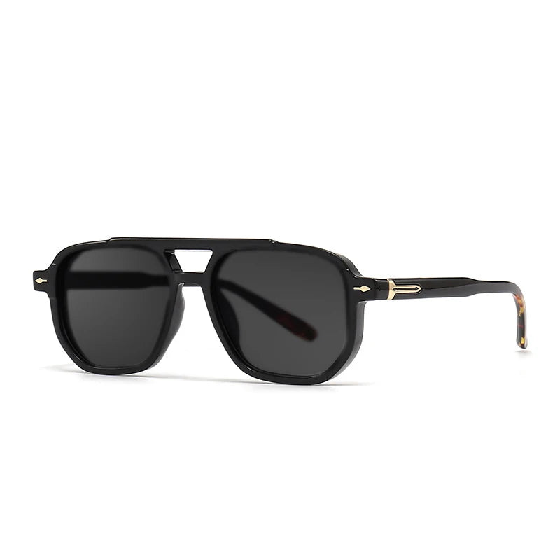 2025 New Fashion Anti Blue Light Myopia Sunglasses for Men‘s Double Beam Retro Brand Design Women's Driving Fishing Sunglasses
