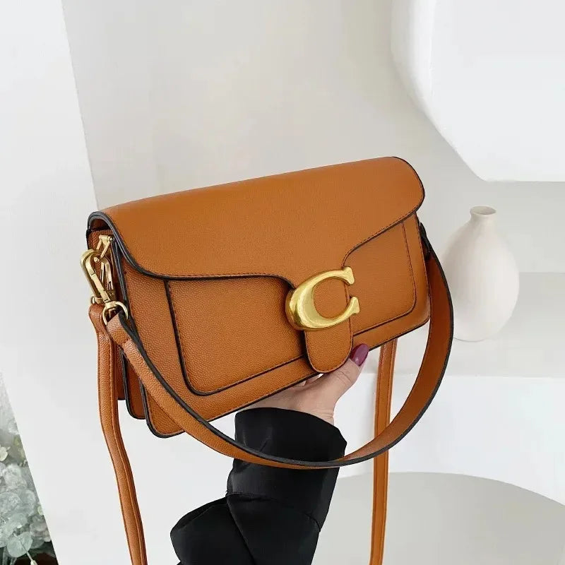2025New Women's Small SquareBag Stylish Handbag with Exquisite Craftsmanship for Oblique and Shoulder Carry Versatile and Trendy