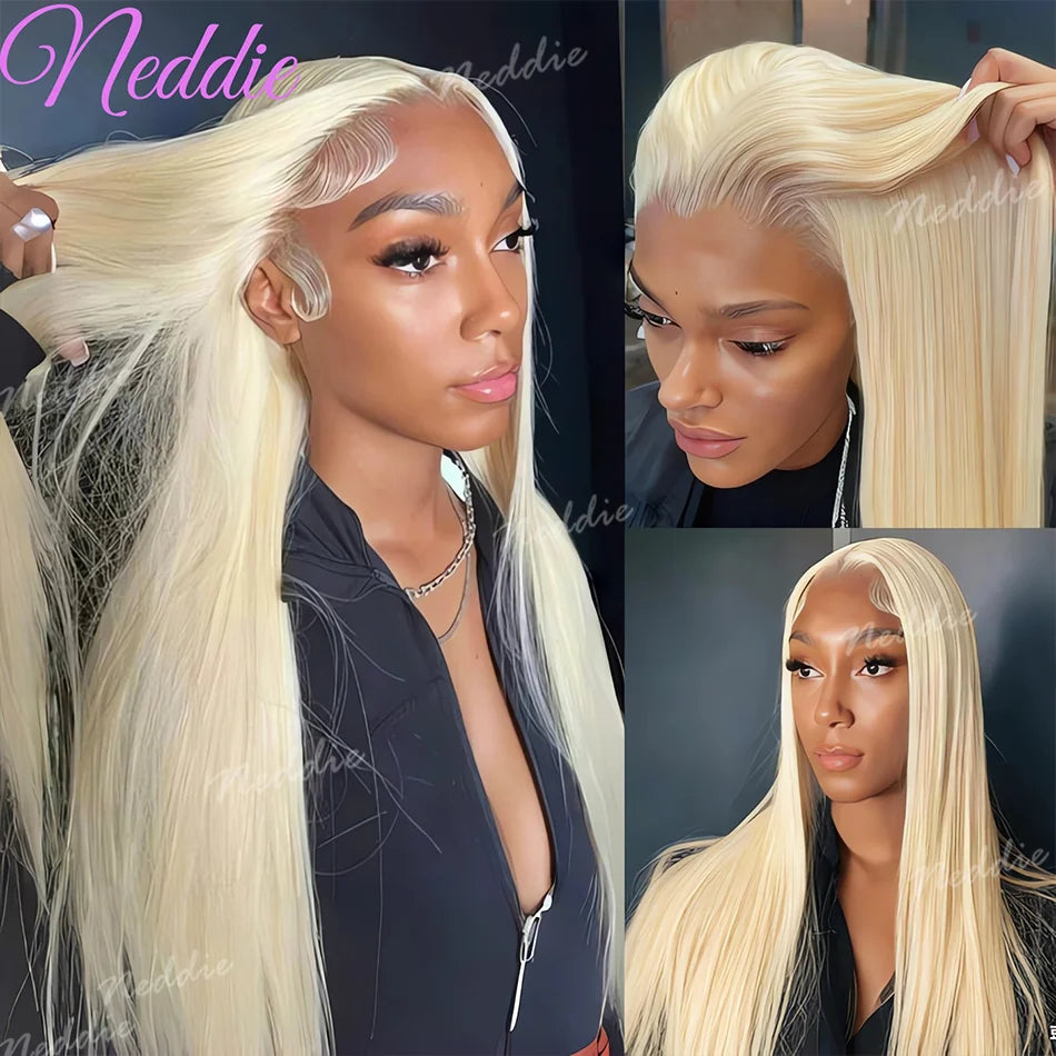 Blonde Wig Straight 613 Hd Lace Frontal Wig 13X6 13X4 Transparent Brazilian Straight Lace Front Wigs 30 Inch 100% Human Hair