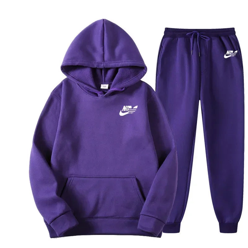 2024 Spring Autumn Men Casual Two Piece Sets Sweatshirts Men Women Street Los Fashion Printed Sports Suit
