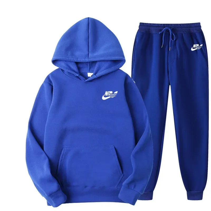 2024 Spring Autumn Men Casual Two Piece Sets Sweatshirts Men Women Street Los Fashion Printed Sports Suit