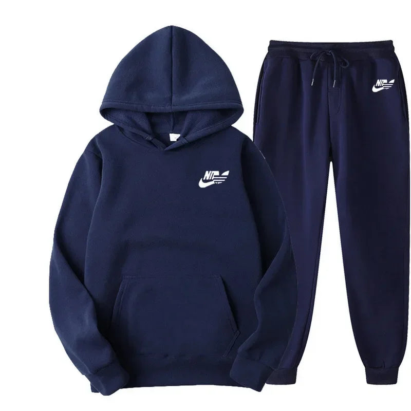 2024 Spring Autumn Men Casual Two Piece Sets Sweatshirts Men Women Street Los Fashion Printed Sports Suit