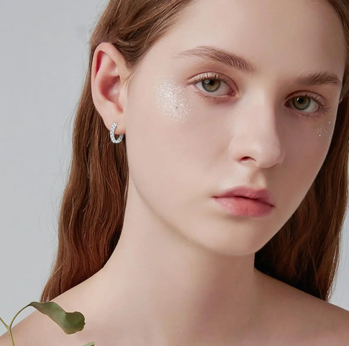 Hoops 3mm Full Moissanite Earrings Original Certified 925 Silver Plated 18K Gold Diamond Hoop Earring  for Women Wedding Jewelry