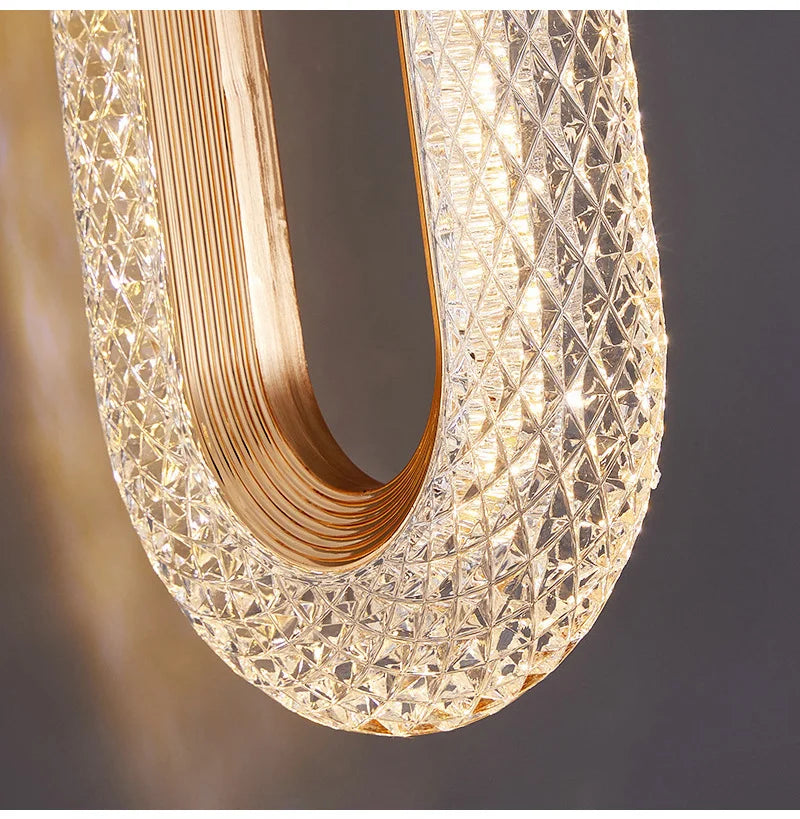 Nordic Ring LED Pendant Lights Indoor Hanging Lamp Room Decor For Bedside Bedroom Living Room Modern Pendant Lamp