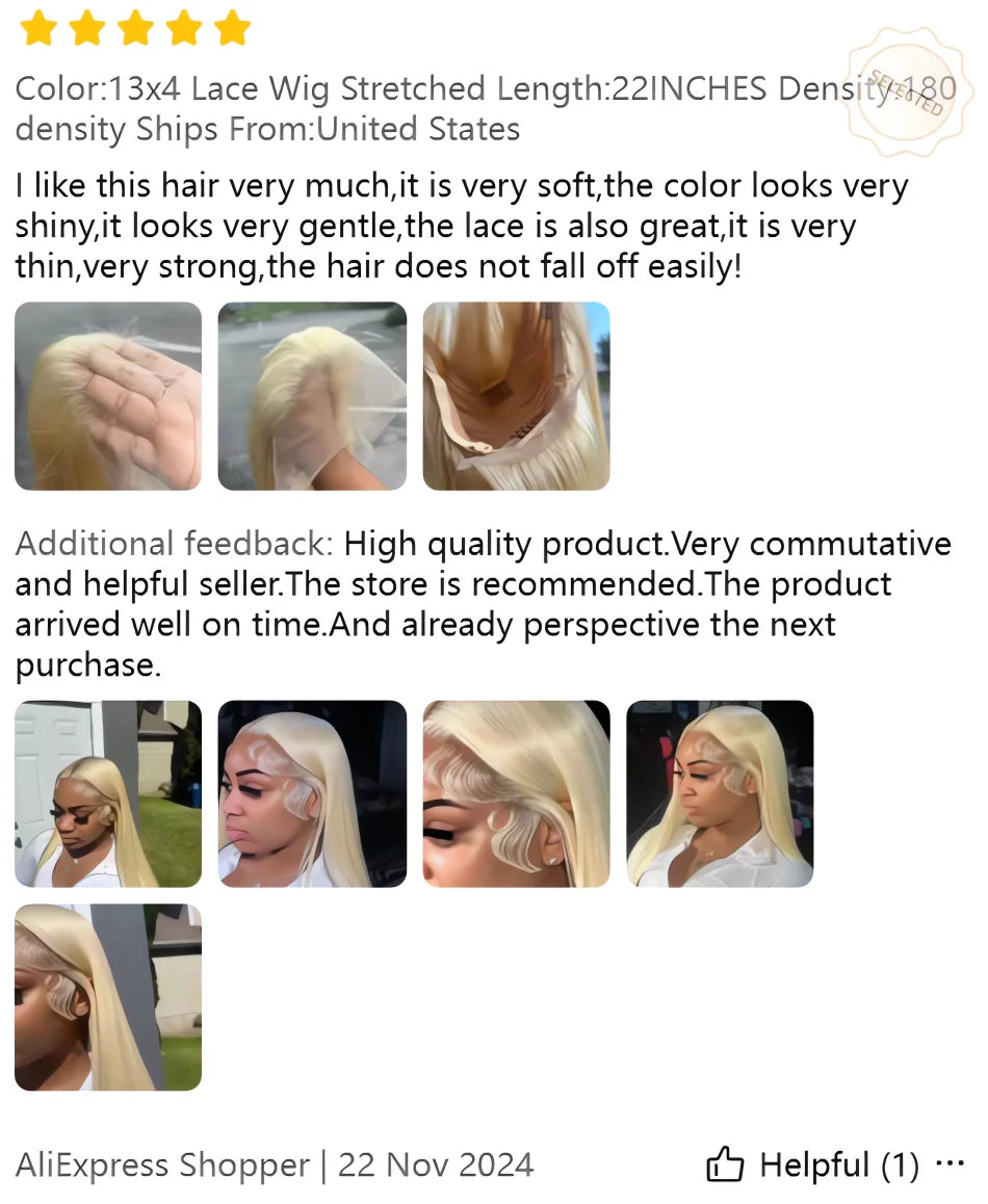 Blonde Wig Straight 613 Hd Lace Frontal Wig 13X6 13X4 Transparent Brazilian Straight Lace Front Wigs 30 Inch 100% Human Hair