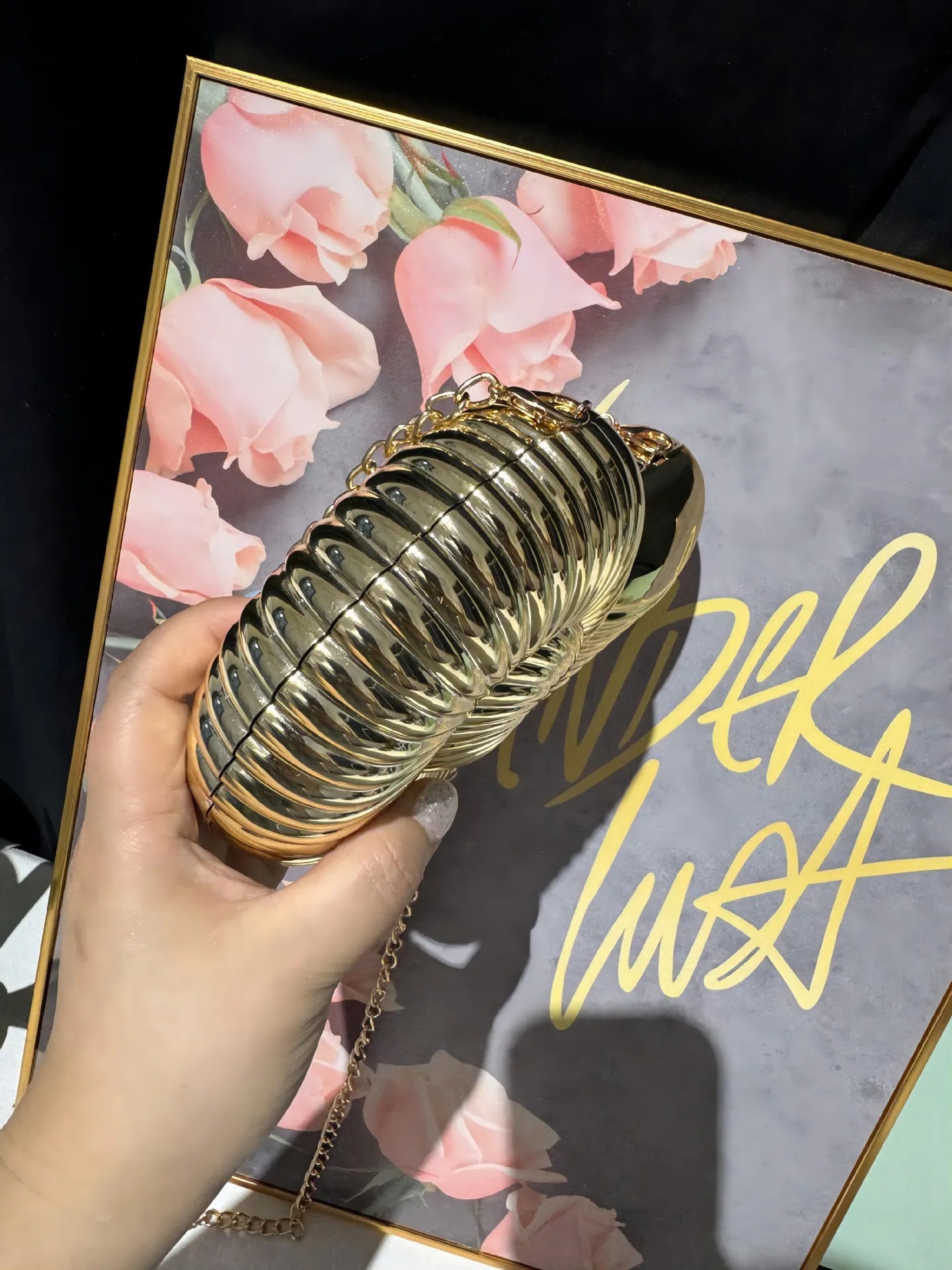 JIOMAY Personalized Fashion Conch Acrylic Bag Luxury Designer Handbags High Quality 2024 Exquisite Gold Purse Portable Shell Bag