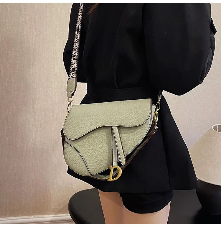 IMJK  24*20*6cm Hot selling light luxury underarm saddle bag, new niche design, casual shoulder crossbody bag bags