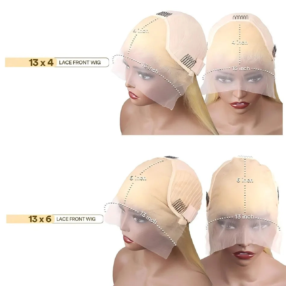 250 Density Human Hair Wigs Blonde 613 Lace Front Wigs 13x6 Straight Human Hair Lace Frontal Wig Brazilian Hair Wigs for Women