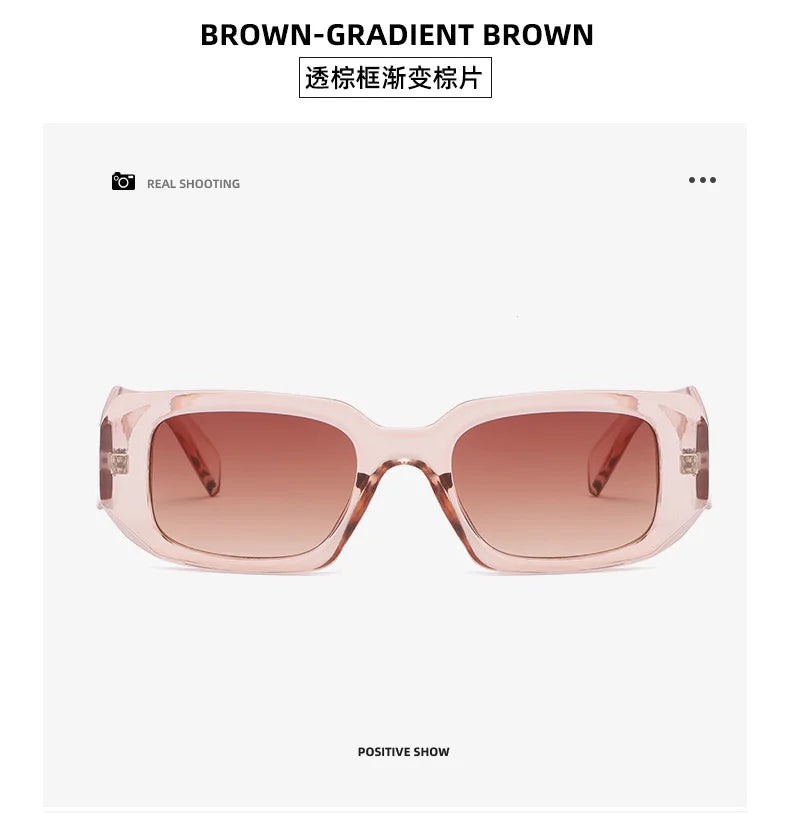 2025 new irregular square frame sunglasses European and American personalized cutting edge wide-leg sunglasses fashionable stree