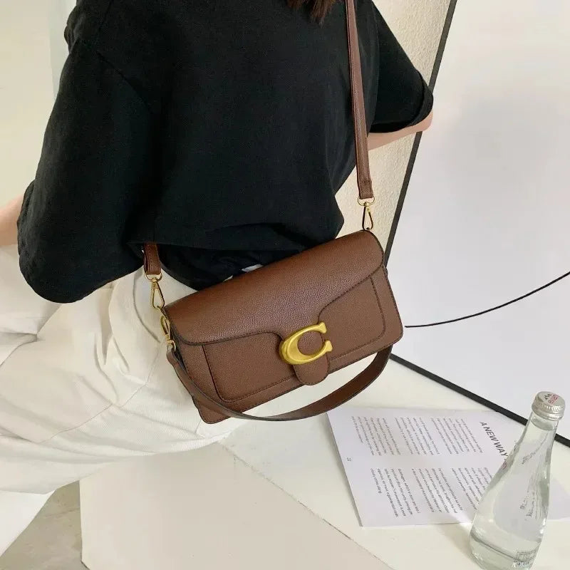 2025New Women's Small SquareBag Stylish Handbag with Exquisite Craftsmanship for Oblique and Shoulder Carry Versatile and Trendy