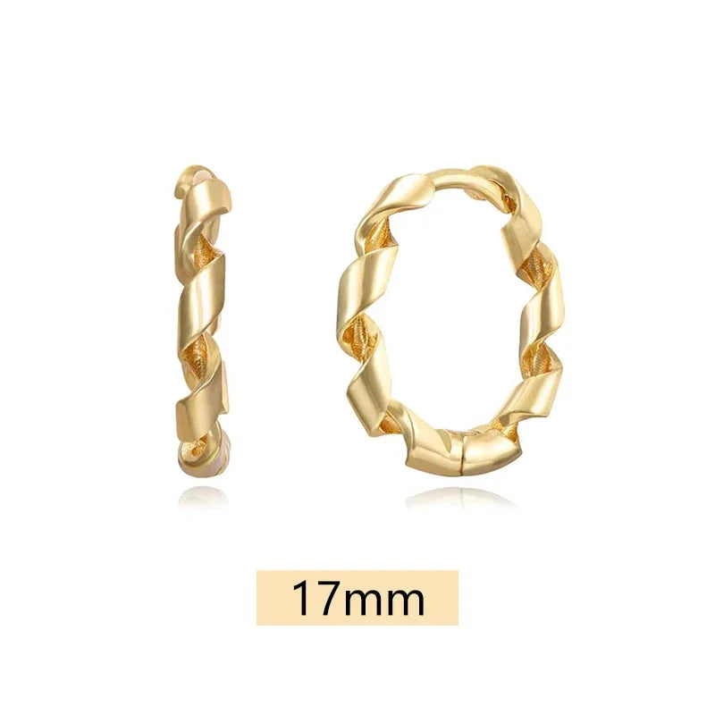 925 Sterling Silver 6mm 8mm 10mm Classic Round Gold Huggie Hoop Earrings for Women Men Tiny Huggie Rock Earrings Jewelry Gifts