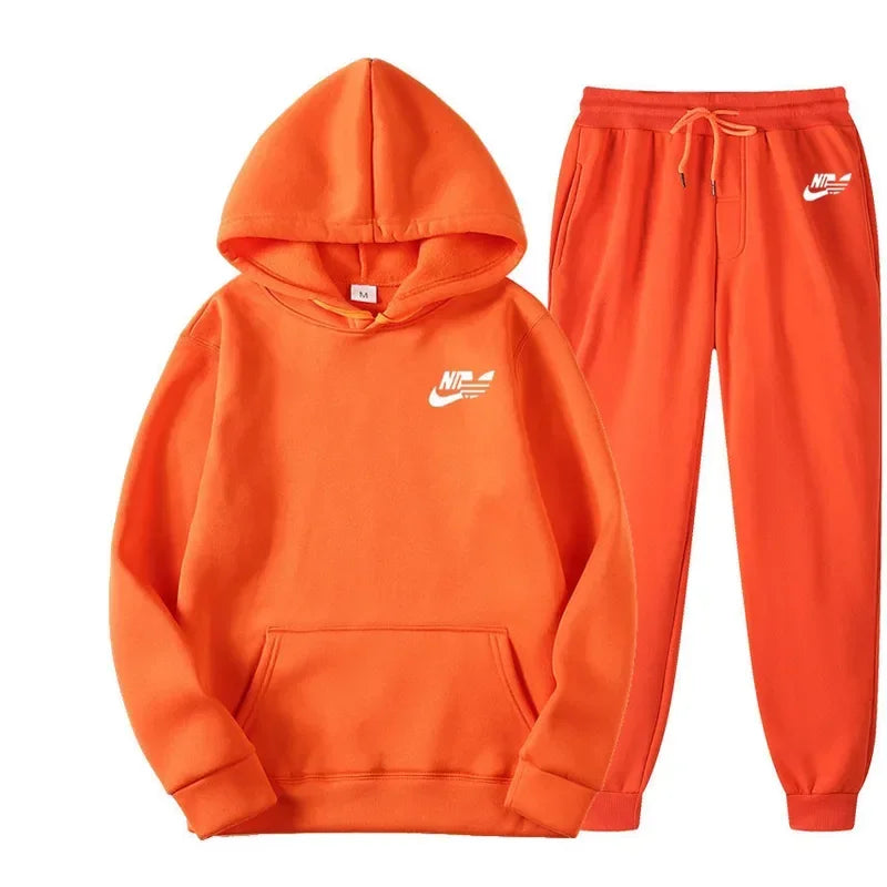 2024 Spring Autumn Men Casual Two Piece Sets Sweatshirts Men Women Street Los Fashion Printed Sports Suit