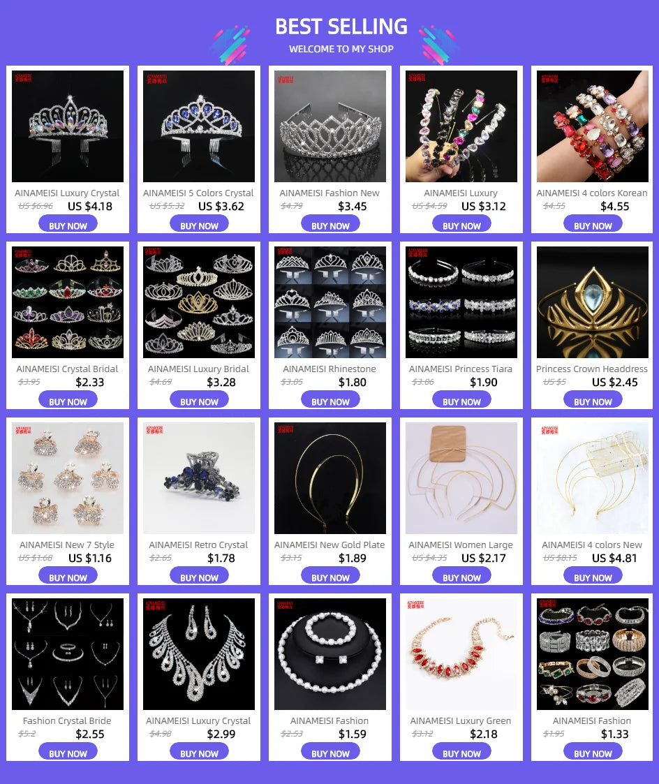 Fashion Crystal Bride Jewelry Set Rhinestone Silver-plated Wedding Dress Banquet Necklace Earring Set Ladies Gift