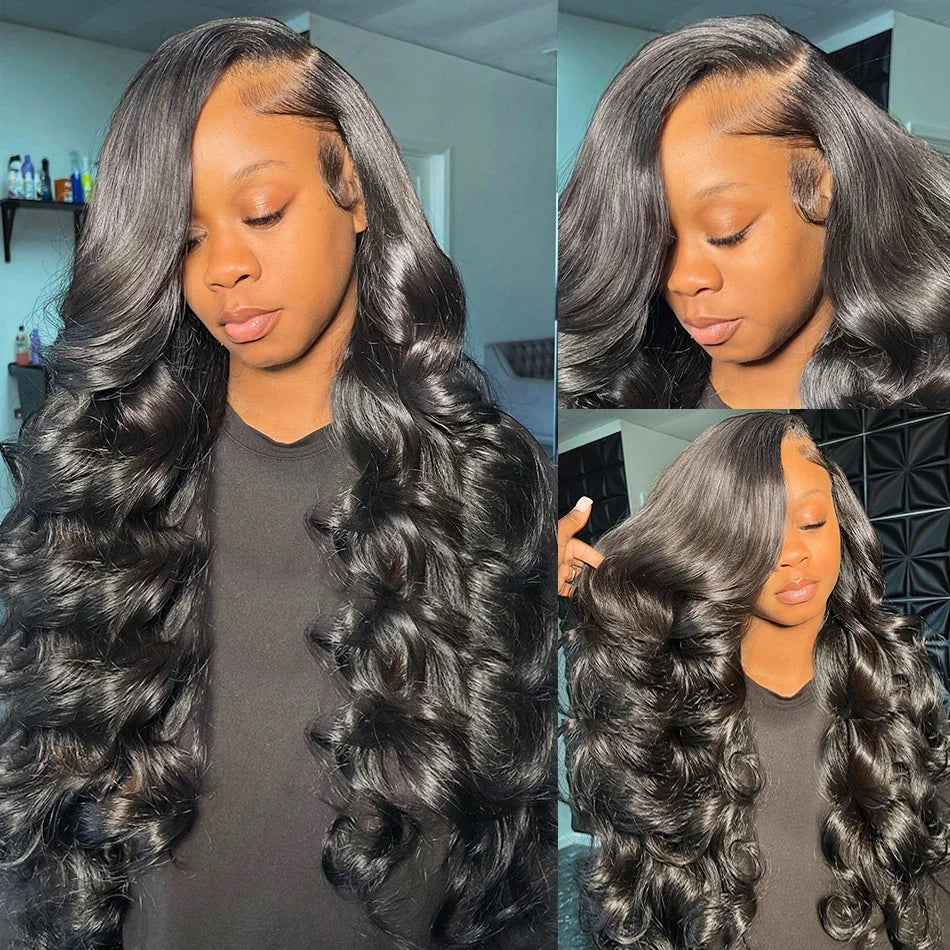 HD Transparent 13x4 13x6 Body Wave Lace Front Wig Pre Plucked 360 Lace Frontal Wig Human Hair Wigs For Women 5x5 Wig 200 Density