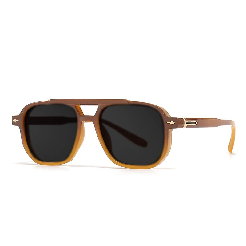 2025 New Fashion Anti Blue Light Myopia Sunglasses for Men‘s Double Beam Retro Brand Design Women's Driving Fishing Sunglasses