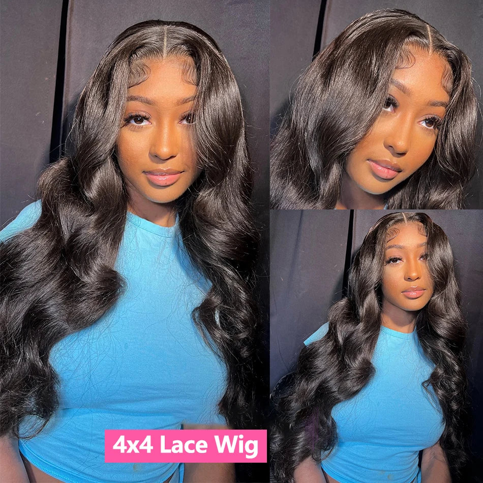 HD Transparent 13x4 13x6 Body Wave Lace Front Wig Pre Plucked 360 Lace Frontal Wig Human Hair Wigs For Women 5x5 Wig 200 Density