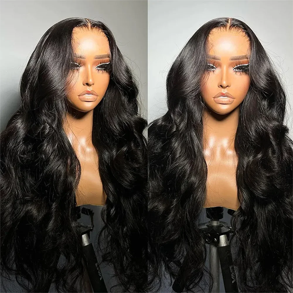 Body Wave 13*4 Lace Front Synthetic Wigs,Long Glueless Lace Front Wig with Pre Plucked Natrural Hairline and Baby Hair