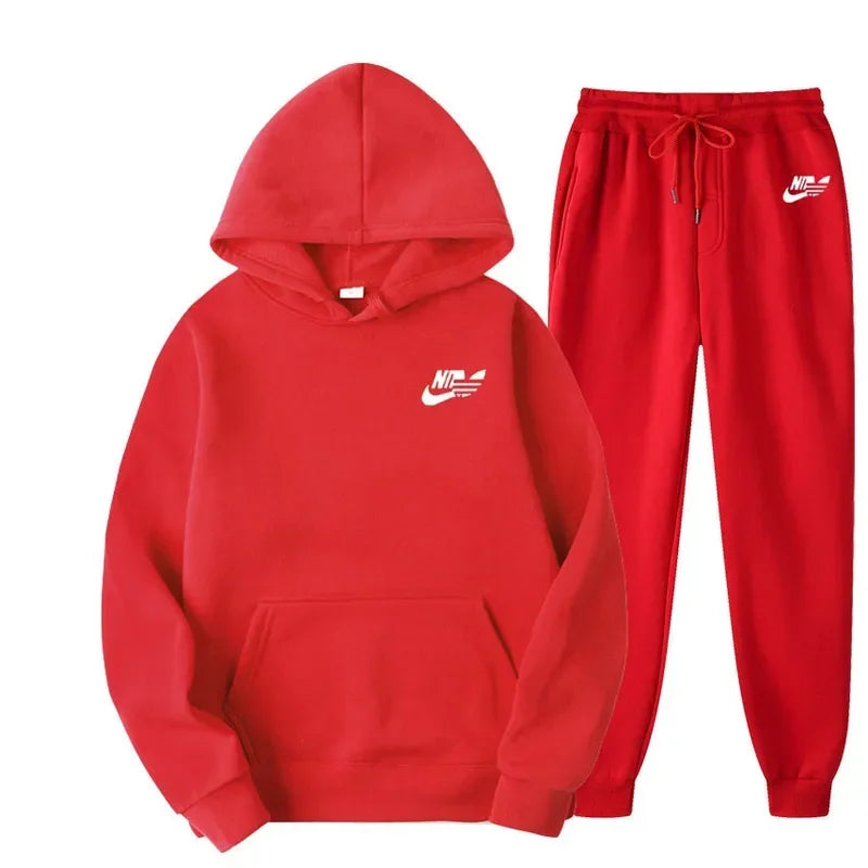 2024 Spring Autumn Men Casual Two Piece Sets Sweatshirts Men Women Street Los Fashion Printed Sports Suit